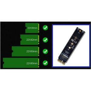 Alfais 4391 M.2 Nvme Ssd Ngff To Pcie 3.0 X1 Adaptör M Key Kart Çevirici Dönüştürücü - Görsel 2